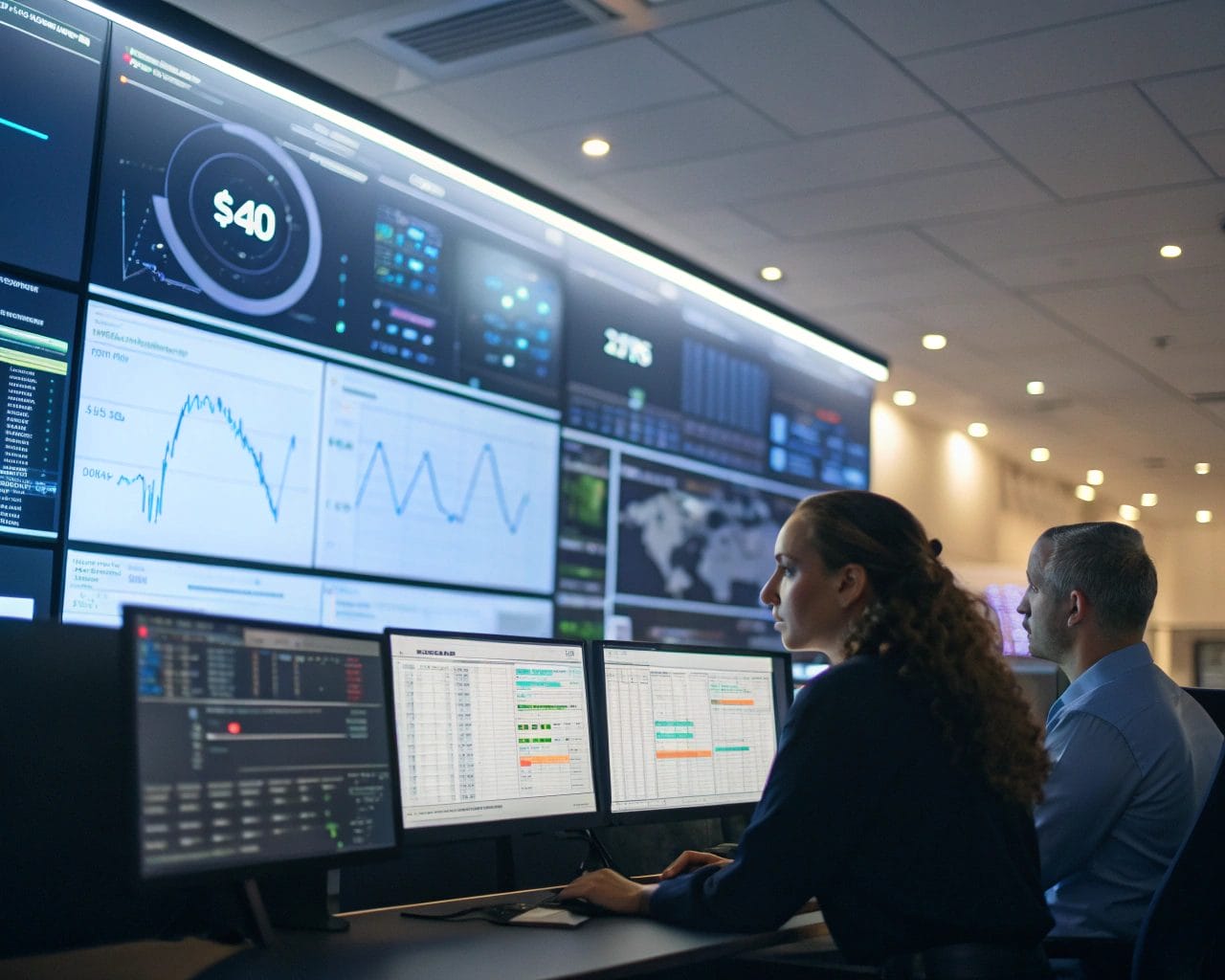 The Best Privacy-Focused Web Analytics Tools for 2025: Ethical and Cookieless Tracking Solutions 1 A modern web analytics dashboard interface displayed in a high-tech control room with a focus on cookieless tracking and GDPR compliance. The scene is illuminated with soft lighting, highlighting the clean layout and intuitive iconography.