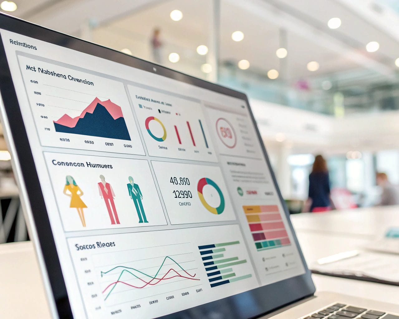 Mastering SimplifyAnalytics Step by Step: The Ultimate Fashion Site Performance and Marketing Insights Guide for 2025 1 Modern analytics dashboard showcasing colorful graphs and charts for fashion eCommerce data, set in a high-tech office environment with soft lighting.