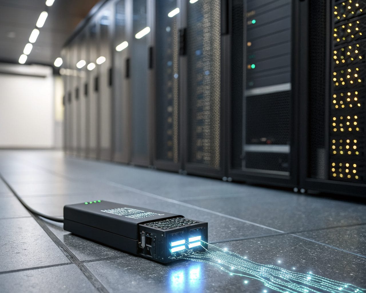 Implementing Cookie-Free Web Analytics in 2025: Practical Strategies for Privacy-First Analytics, Server-Side Tracking, and First-Party Data Collection 1 Close-up of a compact, luminescent tracking script module in matte-black casing, emitting glowing data packets in a soft-focused minimalist tech setting with a faint blurred server endpoint in the background.